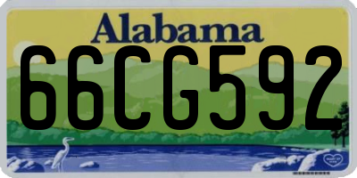 AL license plate 66CG592
