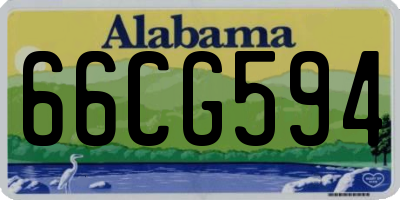 AL license plate 66CG594