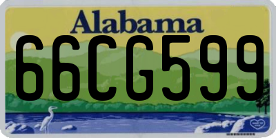 AL license plate 66CG599
