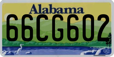 AL license plate 66CG602