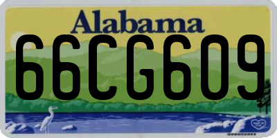 AL license plate 66CG609