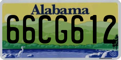 AL license plate 66CG612