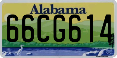 AL license plate 66CG614
