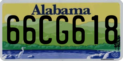 AL license plate 66CG618
