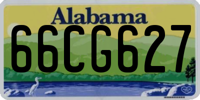 AL license plate 66CG627