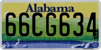 AL license plate 66CG634
