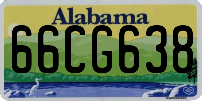 AL license plate 66CG638