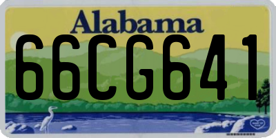 AL license plate 66CG641