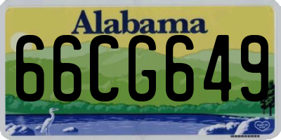 AL license plate 66CG649