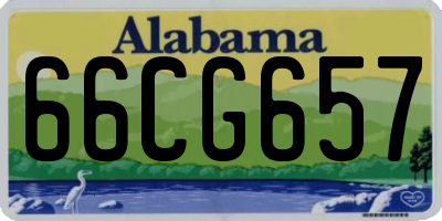 AL license plate 66CG657