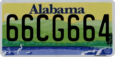 AL license plate 66CG664