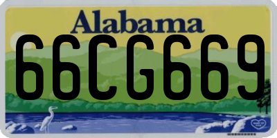 AL license plate 66CG669