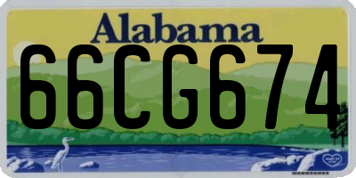 AL license plate 66CG674