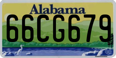 AL license plate 66CG679