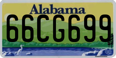 AL license plate 66CG699