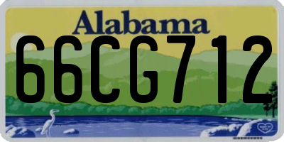 AL license plate 66CG712
