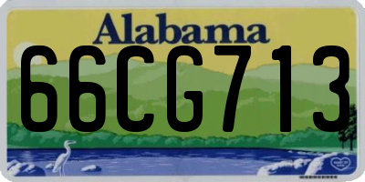 AL license plate 66CG713