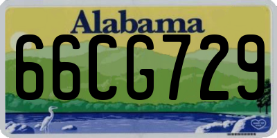 AL license plate 66CG729