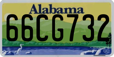 AL license plate 66CG732