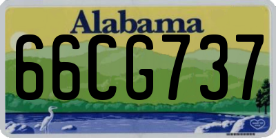 AL license plate 66CG737