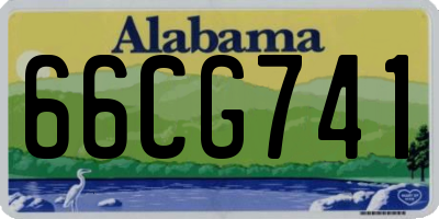 AL license plate 66CG741
