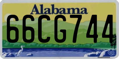 AL license plate 66CG744
