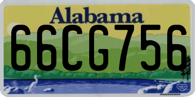 AL license plate 66CG756