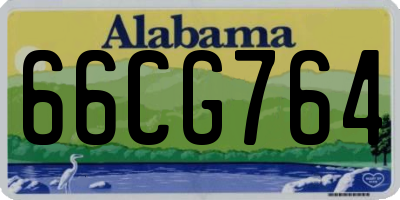 AL license plate 66CG764