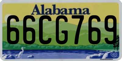 AL license plate 66CG769