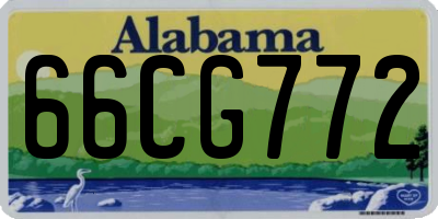 AL license plate 66CG772