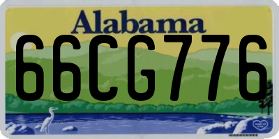 AL license plate 66CG776