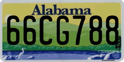 AL license plate 66CG788