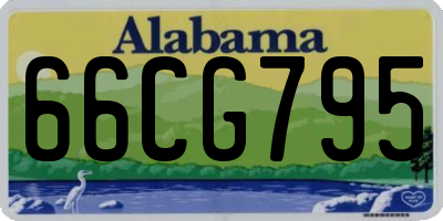 AL license plate 66CG795