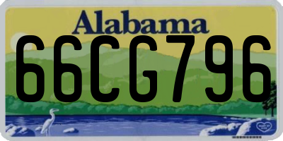 AL license plate 66CG796