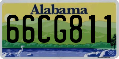 AL license plate 66CG811