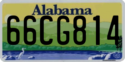 AL license plate 66CG814