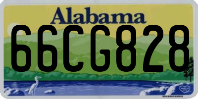 AL license plate 66CG828