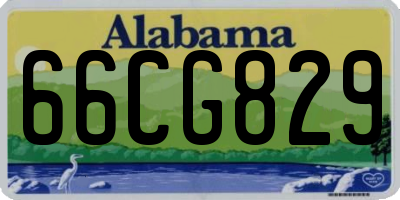 AL license plate 66CG829