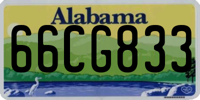 AL license plate 66CG833