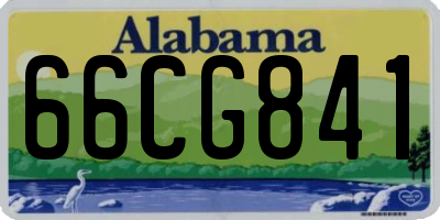 AL license plate 66CG841