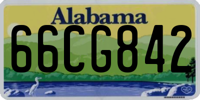 AL license plate 66CG842