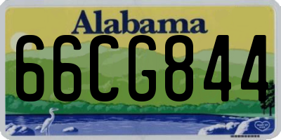 AL license plate 66CG844