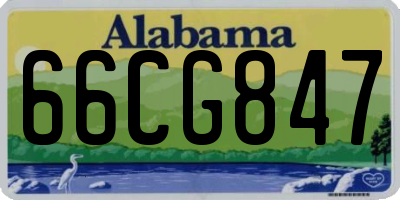AL license plate 66CG847