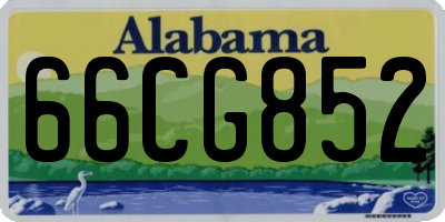 AL license plate 66CG852