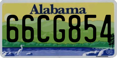 AL license plate 66CG854
