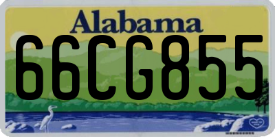 AL license plate 66CG855