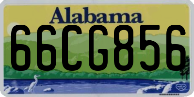 AL license plate 66CG856