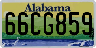 AL license plate 66CG859