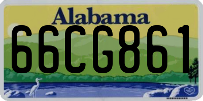 AL license plate 66CG861