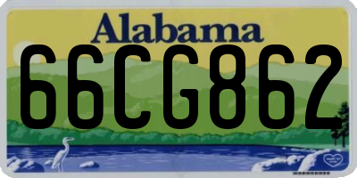 AL license plate 66CG862